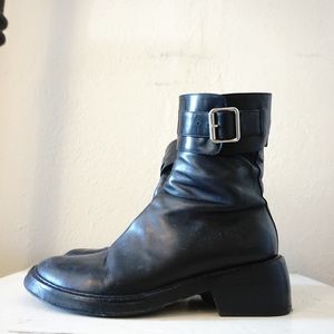 Black Leather Ankle boots 7